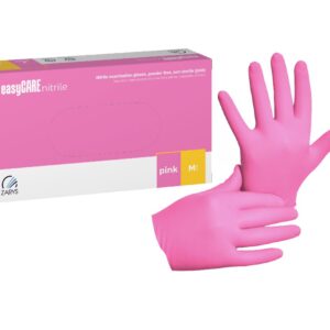 Pink M 100ks nitrilových rukavic EasyCare bez pudru